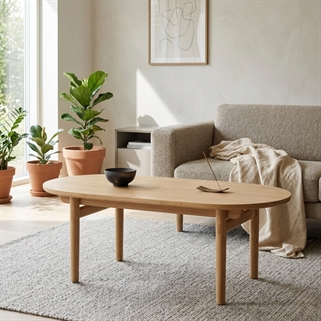 Carno sofabord | Naturlig egetræ